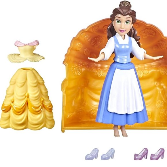 Fashion Surprise Princess 10 pcs ages 4+ Belle great as a cake toper - Picture 12 of 13